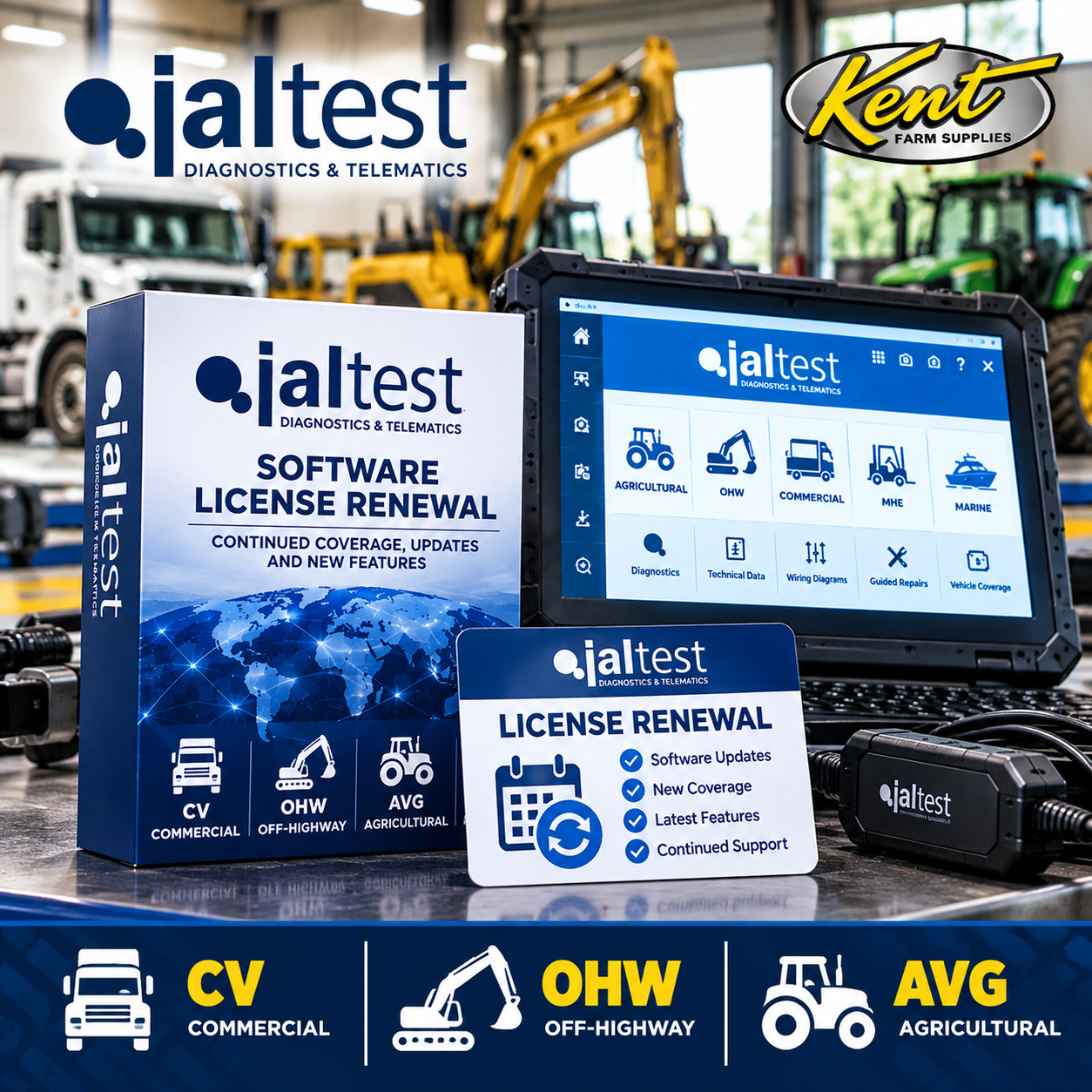 Jaltest 29417 license renewal for CV AGV and OHW diagnostics