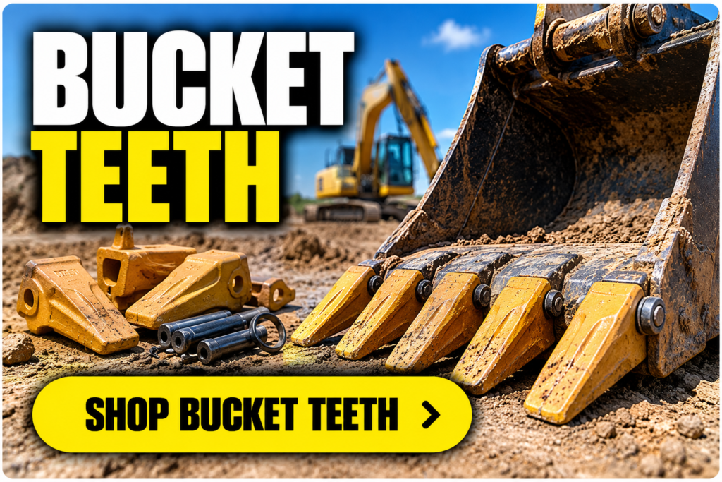Replacement bucket teeth for excavators, skid steers and backhoes